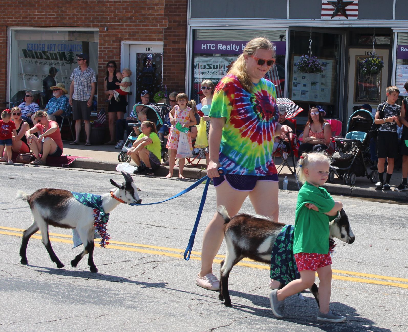 Marching goats